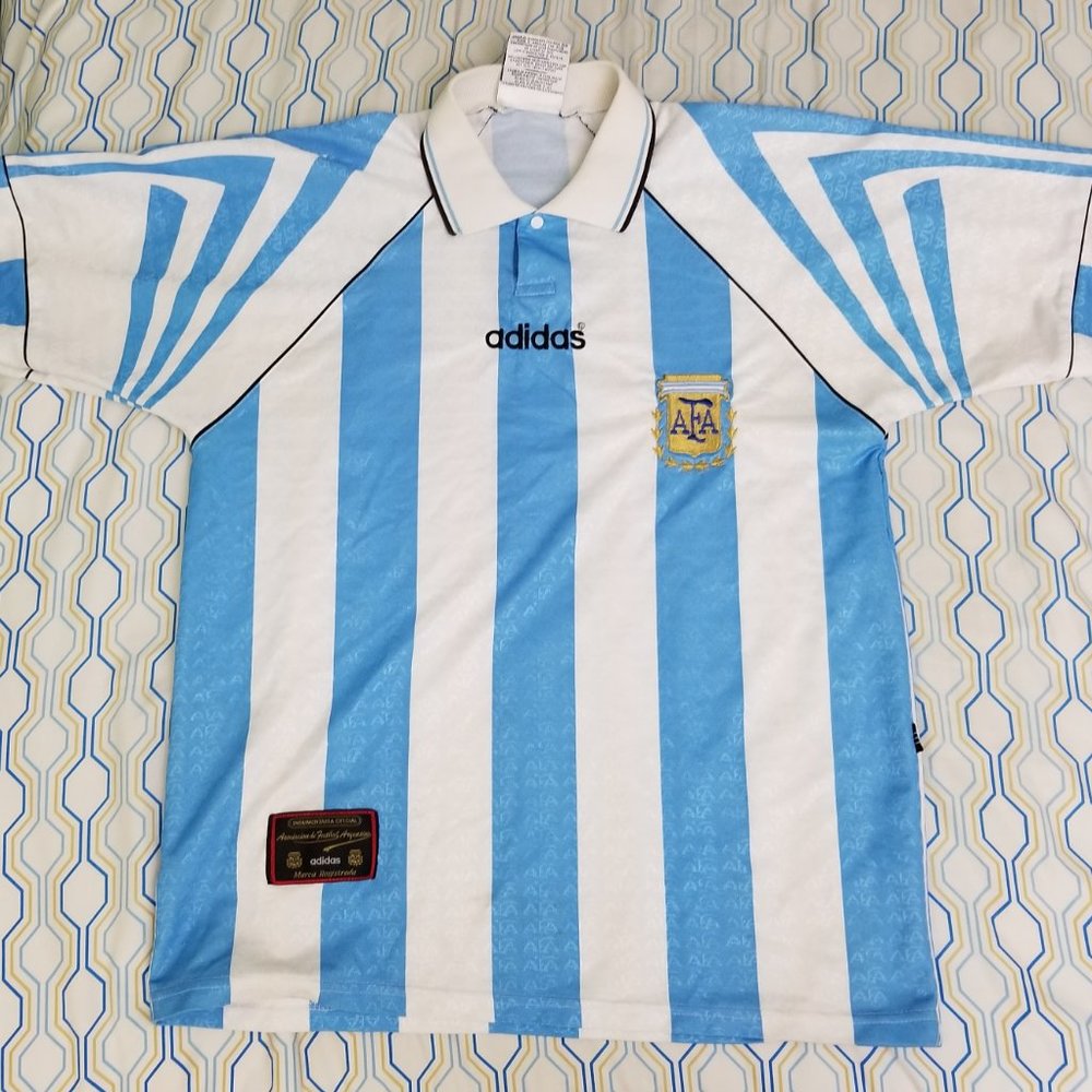 Vintage 90s Adidas Argentina AFA Soccer Jersey